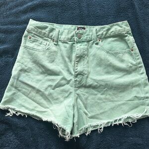 BDG Light Green Jean Shorts
